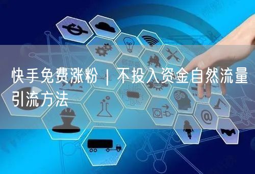 快手免费涨粉｜不投入资金自然流量引流方法