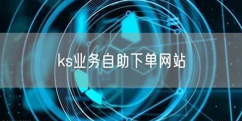 ks业务自助下单网站
