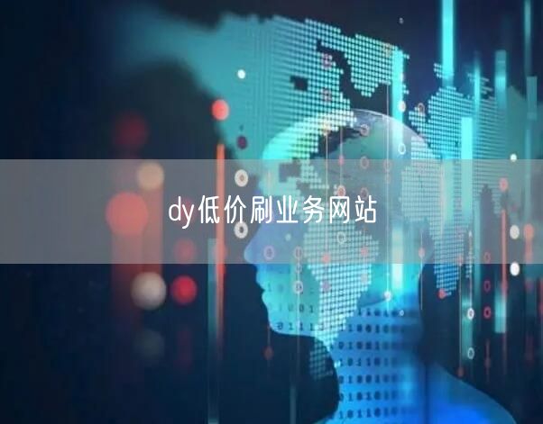 dy低价刷业务网站