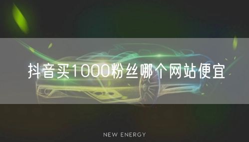 抖音买1000粉丝哪个网站便宜