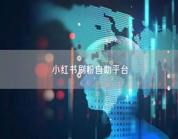 小红书刷粉自助平台