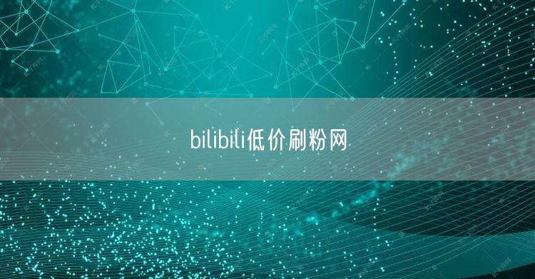 bilibili低价刷粉网