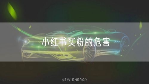 小红书买粉的危害