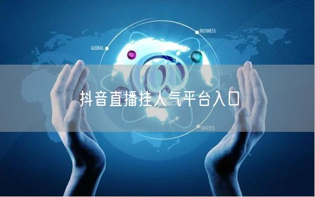 抖音直播挂人气平台入口