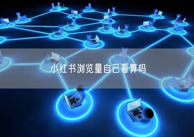 小红书浏览量自己看算吗