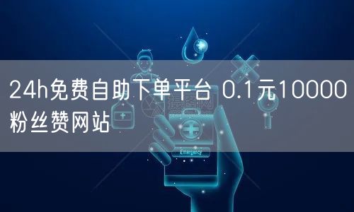 24h免费自助下单平台 0.1元10000粉丝赞网站
