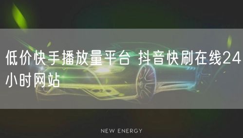 低价快手播放量平台 抖音快刷在线24小时网站