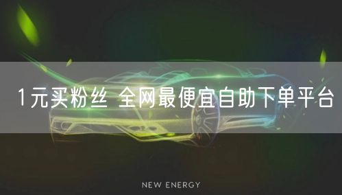 1元买粉丝 全网最便宜自助下单平台