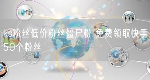 ks粉丝低价粉丝僵尸粉 免费领取快手50个粉丝