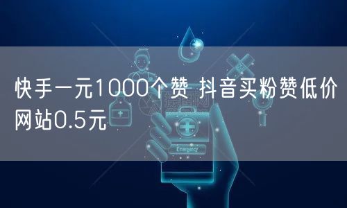 快手一元1000个赞 抖音买粉赞低价网站0.5元