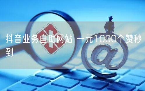 抖音业务自助网站 一元1000个赞秒到