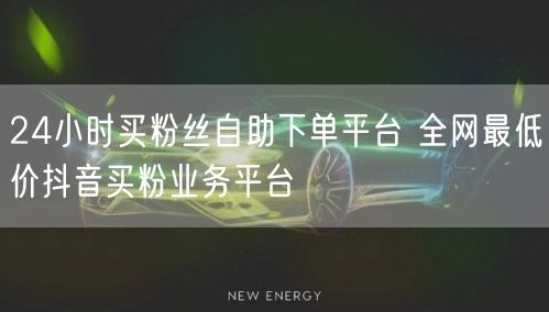 24小时买粉丝自助下单平台 全网最低价抖音买粉业务平台