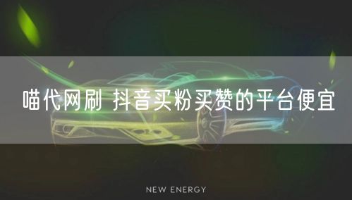 喵代网刷 抖音买粉买赞的平台便宜