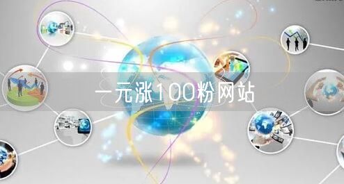一元涨100粉网站