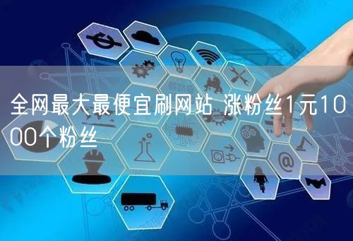 全网最大最便宜刷网站 涨粉丝1元1000个粉丝