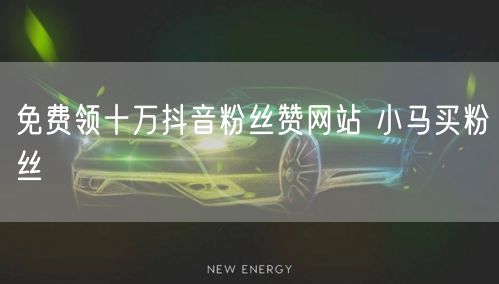 免费领十万抖音粉丝赞网站 小马买粉丝