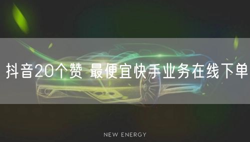 抖音20个赞 最便宜快手业务在线下单