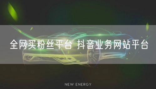 全网买粉丝平台 抖音业务网站平台