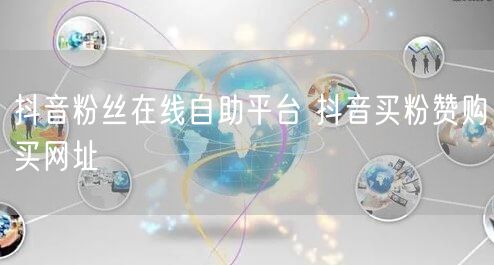 抖音粉丝在线自助平台 抖音买粉赞购买网址