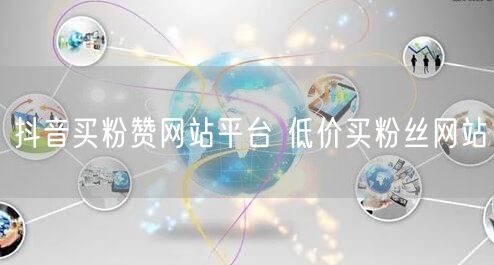 抖音买粉赞网站平台 低价买粉丝网站