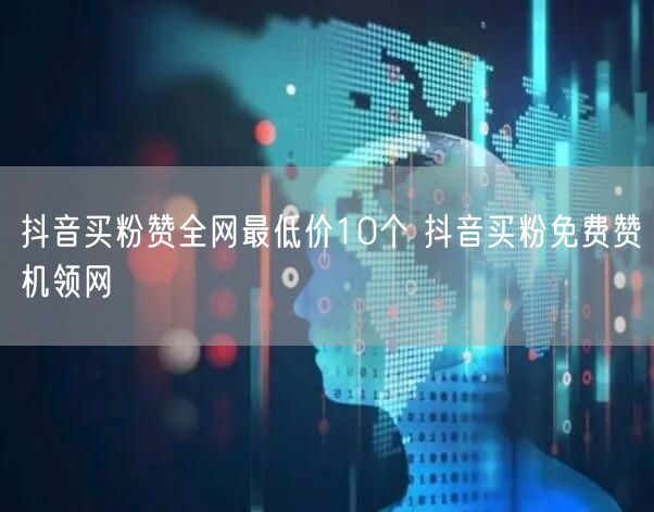 抖音买粉赞全网最低价10个 抖音买粉免费赞机领网