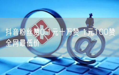 抖音粉丝赞0.1元十万赞 1元100赞全网最低价