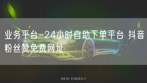 业务平台-24小时自助下单平台 抖音粉丝赞免费网址