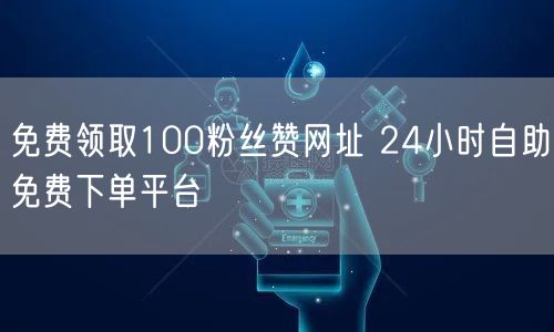 免费领取100粉丝赞网址 24小时自助免费下单平台