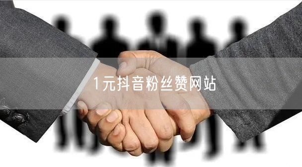 1元抖音粉丝赞网站