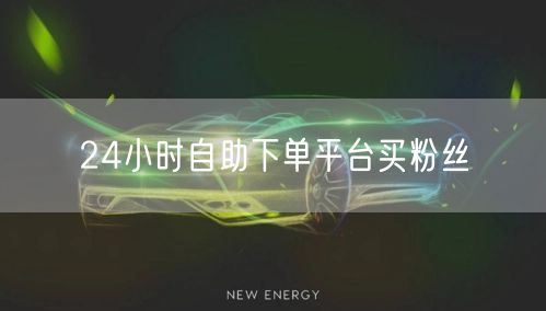 24小时自助下单平台买粉丝