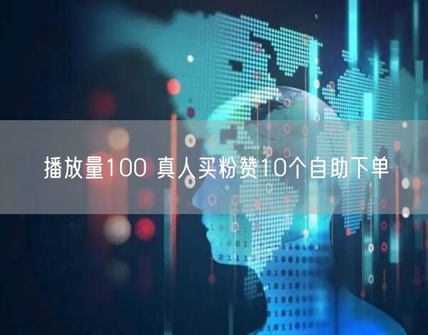 播放量100 真人买粉赞10个自助下单