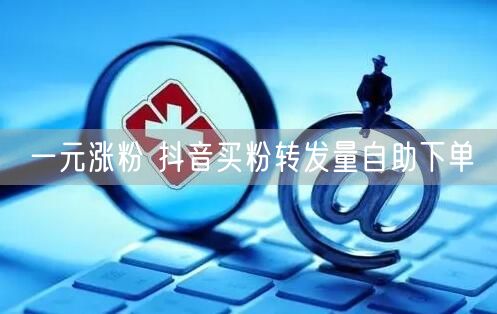 一元涨粉 抖音买粉转发量自助下单