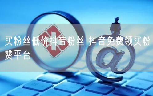 买粉丝低价抖音粉丝 抖音免费领买粉赞平台