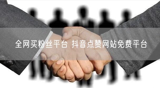 全网买粉丝平台 抖音点赞网站免费平台
