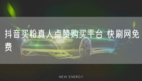 抖音买粉真人点赞购买平台 快刷网免费