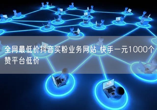 全网最低价抖音买粉业务网站 快手一元1000个赞平台低价