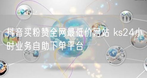 抖音买粉赞全网最低价网站 ks24小时业务自助下单平台