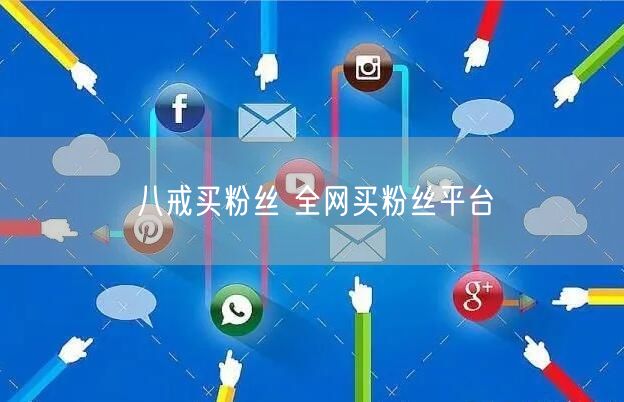 八戒买粉丝 全网买粉丝平台