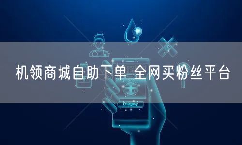 机领商城自助下单 全网买粉丝平台