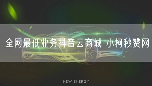 全网最低业务抖音云商城 小柯秒赞网