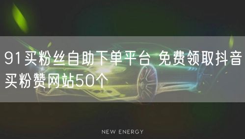 91买粉丝自助下单平台 免费领取抖音买粉赞网站50个
