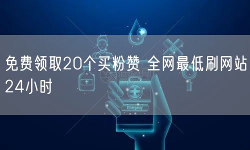 免费领取20个买粉赞 全网最低刷网站24小时