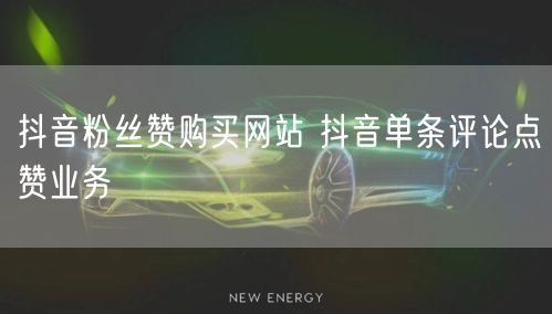 抖音粉丝赞购买网站 抖音单条评论点赞业务