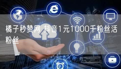 橘子秒赞网 抖音1元1000千粉丝活粉丝