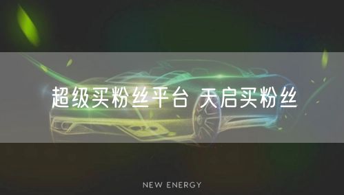 超级买粉丝平台 天启买粉丝