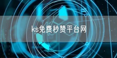 ks免费秒赞平台网