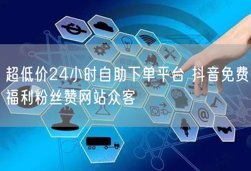 超低价24小时自助下单平台 抖音免费福利粉丝赞网站众客